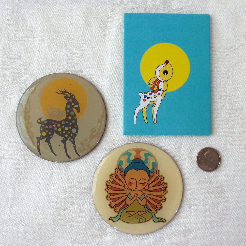 Three Art Magnets - Picture 5 of 5